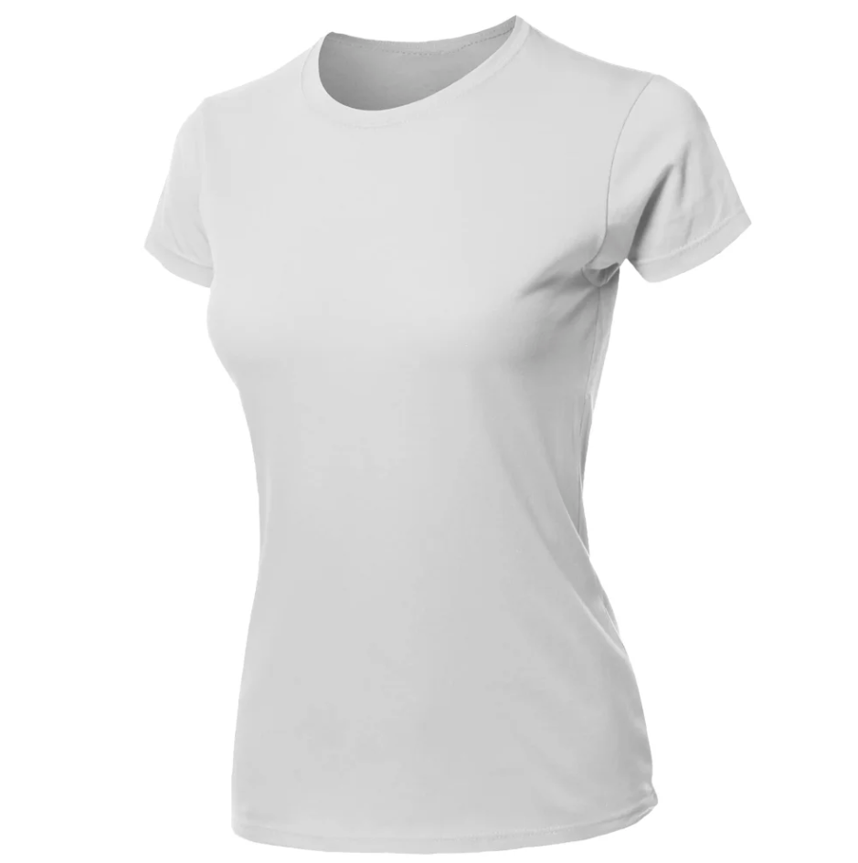 Blusa Feminina Branca Camiseta Lisa Básica Algodão Camisa Baby Look