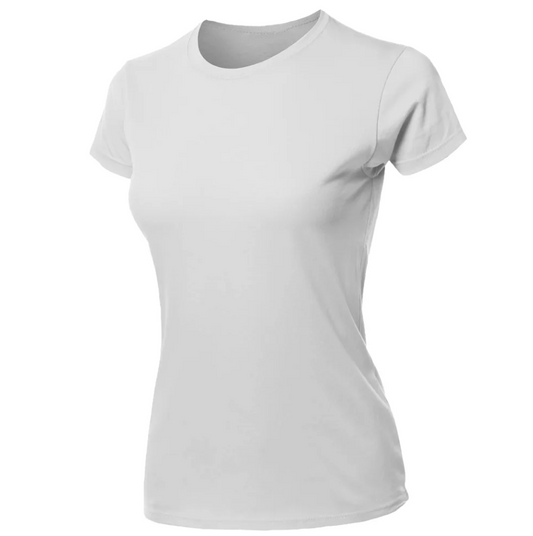 Blusa Feminina Branca Camiseta Lisa Básica Algodão Camisa Baby Look